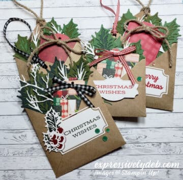 Free Tutorial – Envelope Tree Ornament And Gift Card Holder