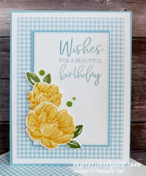 Country Gingham Birthday Wishes